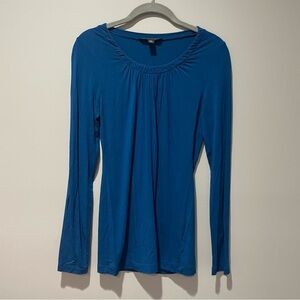 Banana Republic Blue Long Sleeve Blouse